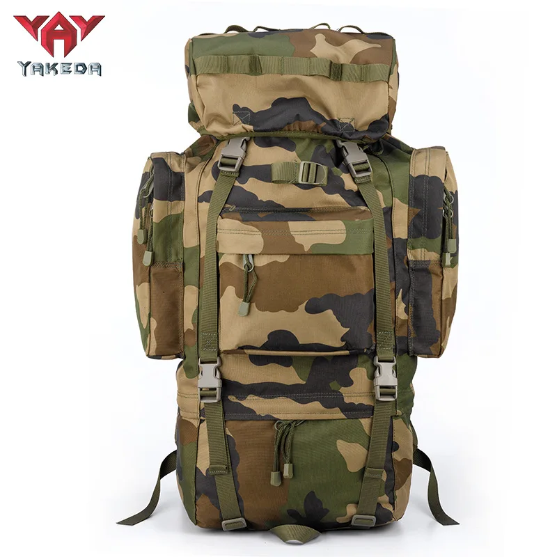 

YAKEDA Tactical Backpack Camouflage Backpack Camping Hiking Travel Goods Duffel Bag Male Polyester Material