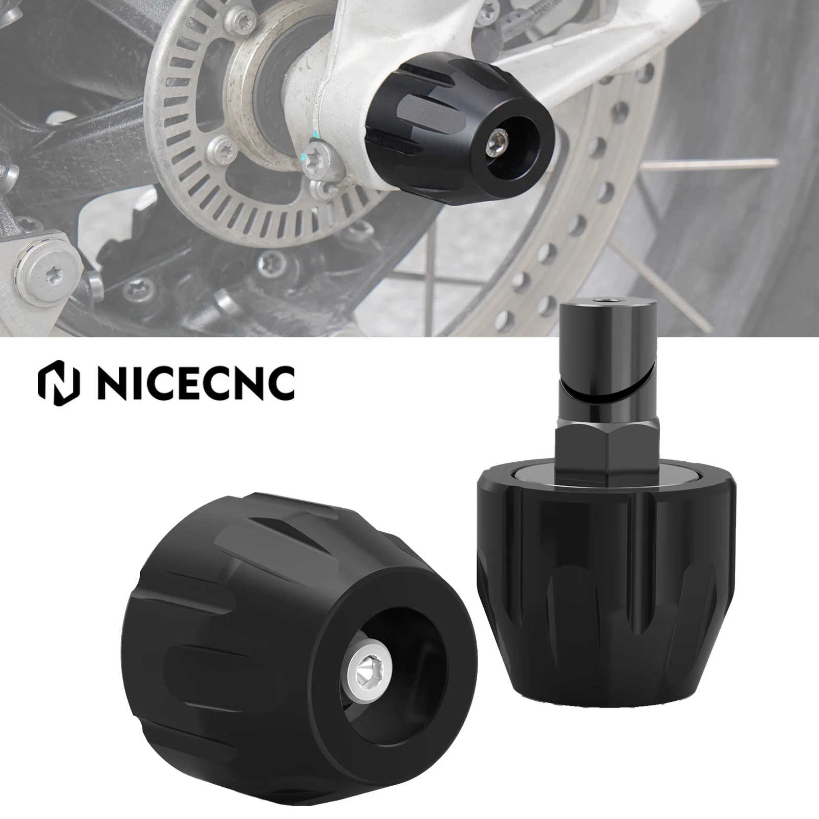 

For BMW R1250GS 2018-2023 2022 R1250GS Adventure 2018-2024 R 1250 GS R 1250 GS Adv GSA Motorcycle Front Wheel Slider Crash Guard