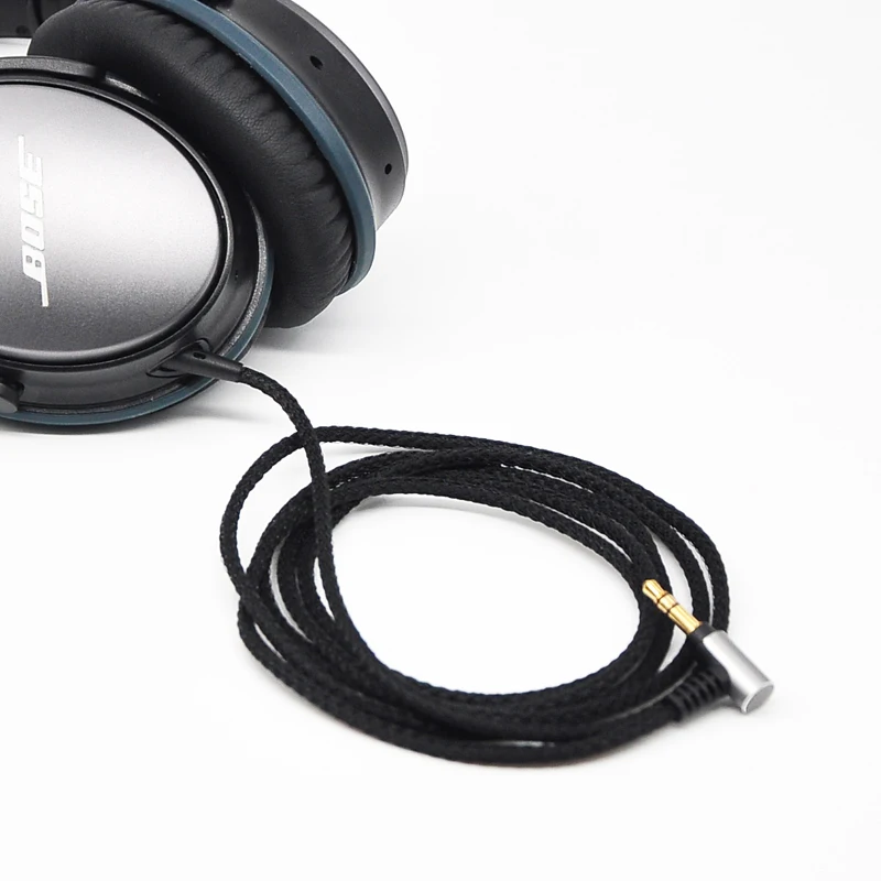 For BOSE AKG JBL Sennheiser Beyerdynamic  QC25 QC35 AE2 PXC480 PXC550 OE2 E55 Y50 Y50BT Earphone Replaceable Nylon Braided Cable