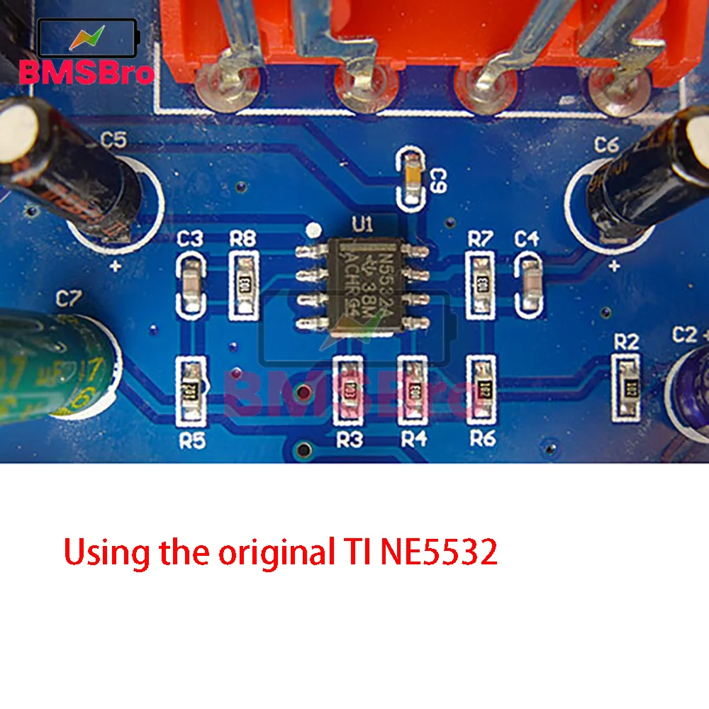 NE5532 Preamplifier music audio signal Pre amp amplifier 20db gain RCA 3.5MM Headphone phone sound Volume Control dc 12v