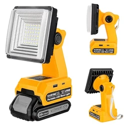 for Dewalt 18V 20V Lithium Battery LED Work Light Handheld Flashlight Outdoor Camping Light Spotlight Portable Electric Torch
