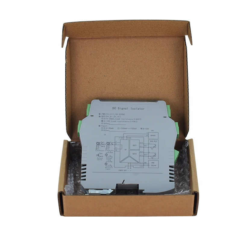 Thermocouple Temperature Signal Isolation K/B/E/J/R/S/T Temperature Sensor 4-20mA 0-20mA 0-5V 10V 35mm DIN Rail RTD Converter