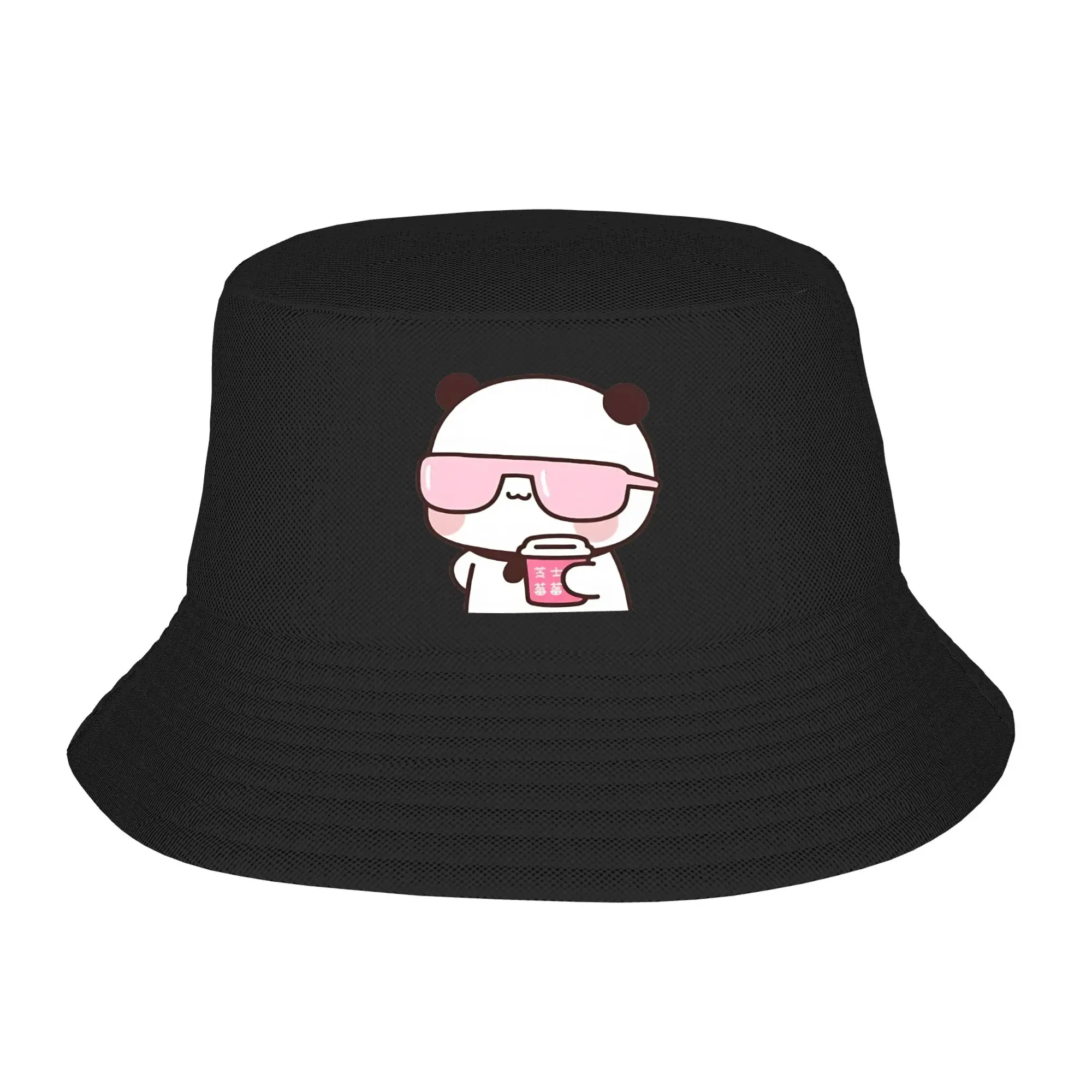 Men Women Cute Bubu Is Watching Movie With Dudu Bucket Hat  Breathable Fisherman Hat Summer Casual Vacation Caps Hip Hop Sun Hat