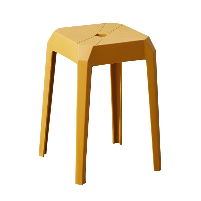 

Plastic stool thickened household living room dining table high bench
