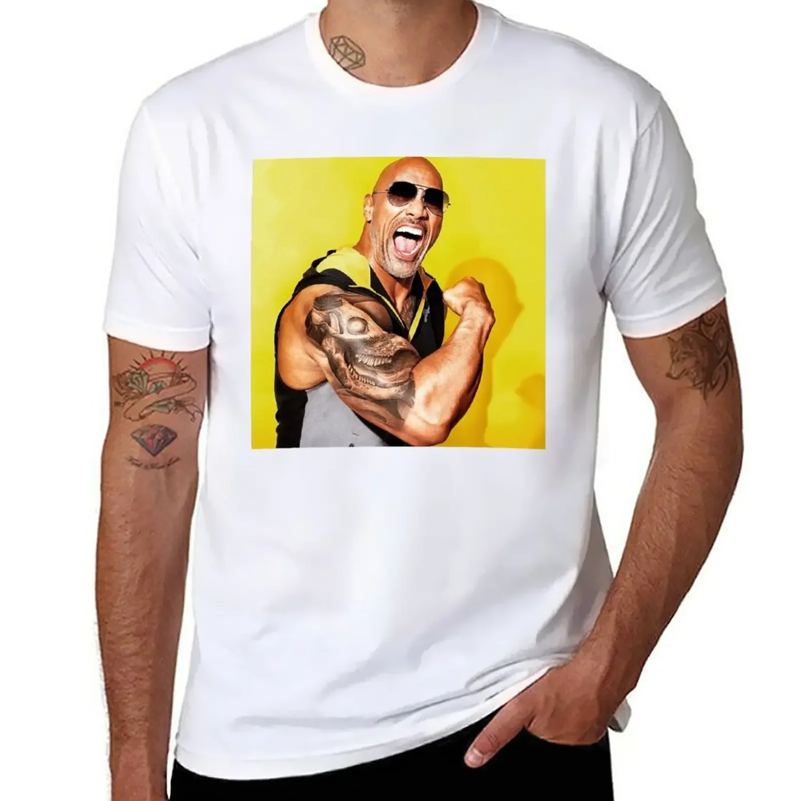 Dwayne Johnson T-Shirt summer top oversized graphic tee custom t shirt men graphic t shirts