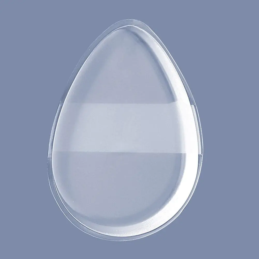 Transparent Silicone Powder Puff Sponge For Cosmetic Face Foundation BB Cream No Powder Eating Powder Makeup Tool K9B0