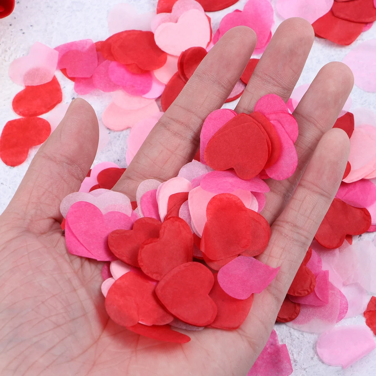 

5000 Pcs Heart Shaped Biodegradable Confetti Romantic Wedding Party Decoration Eco Friendly Loose Paper for Balloons Tables