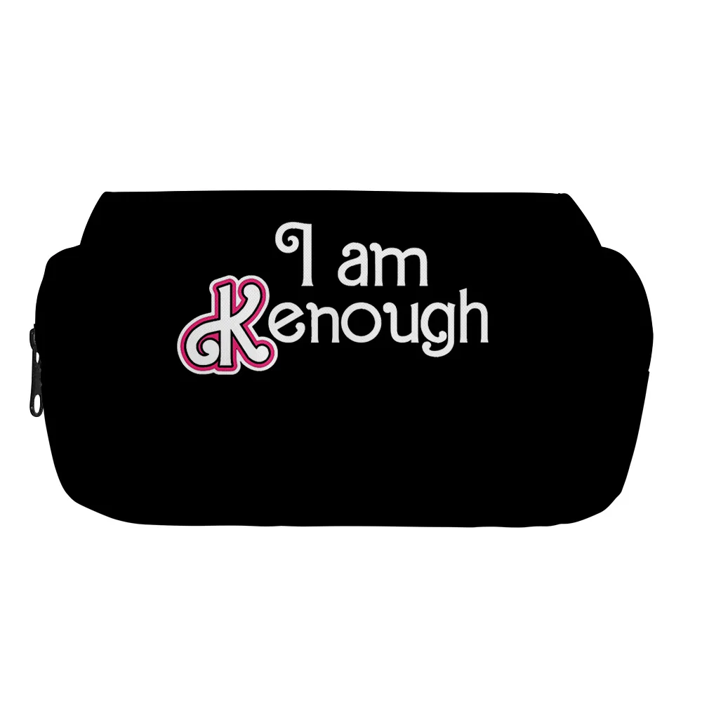 I Am Kenough Oxford cloth Double-layer pencil case student school pencilcase stationery office pencilcase household stationery