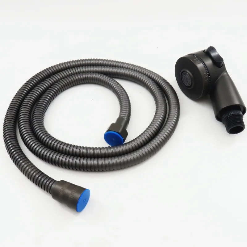 gray Shampoo Bed Shower Head, Adjustable Water Output Mode, High‑Pressure Spray Handheld Shower Sprayer Set