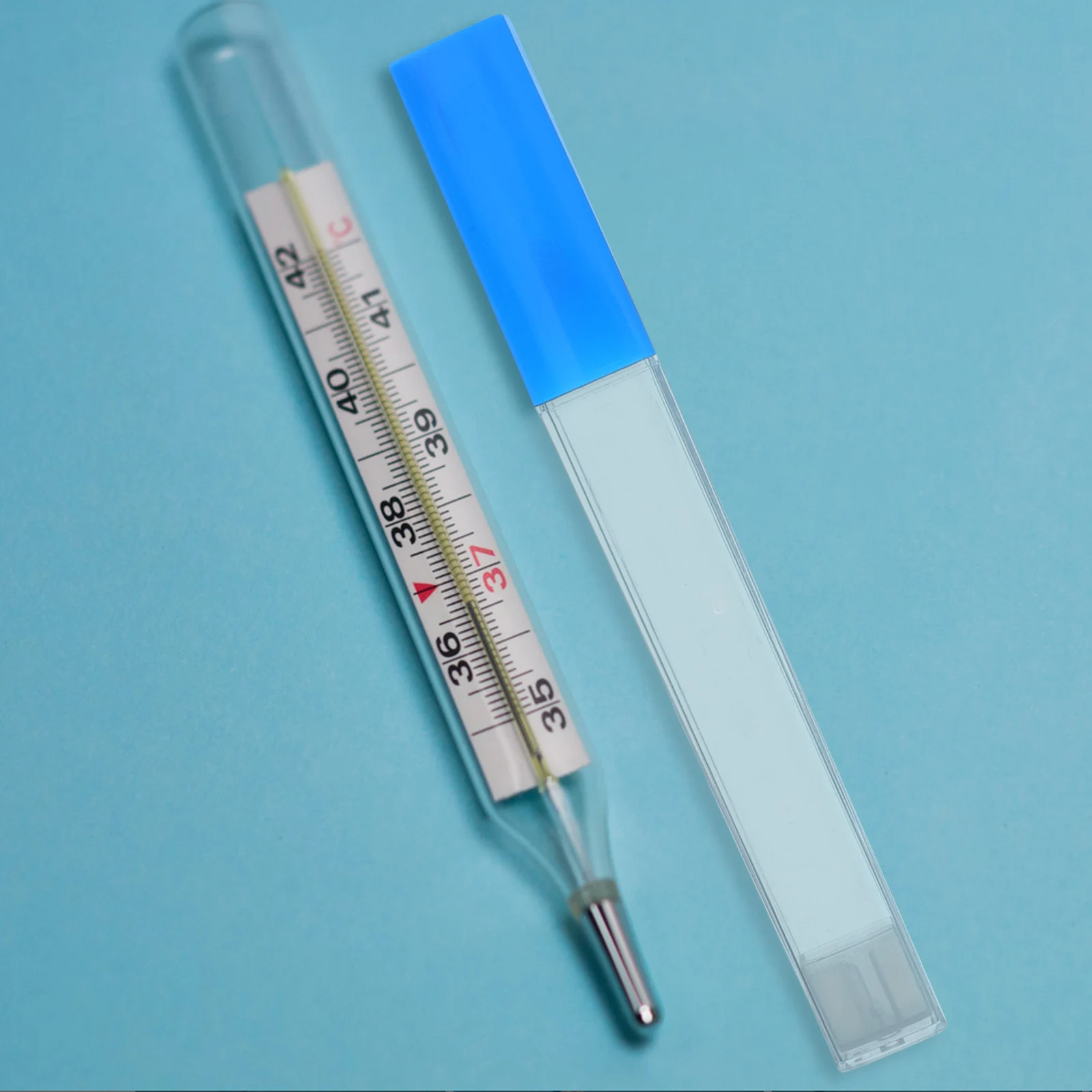 3Pcs Thermometer Protection Tubes Multifunctional Storage Safe Protection Tube for Glass Oral Thermometer Carrier Holder