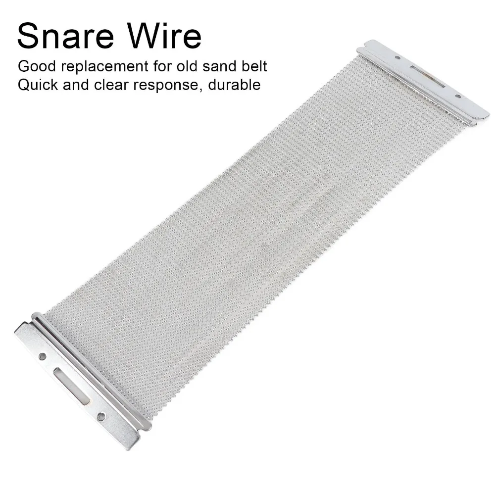 Durable 42 Strands Snare Drum Wire Metal Silver Color Snare Wire Replacement 14 Inch Snare Drum Part For Snare Drum