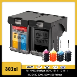 Vilaxh 302XL for HP 302 Remanufactured HP302 XL Refilled Ink Cartridge for HP Officejet 3830 3831 3832 3833 3834 Printer