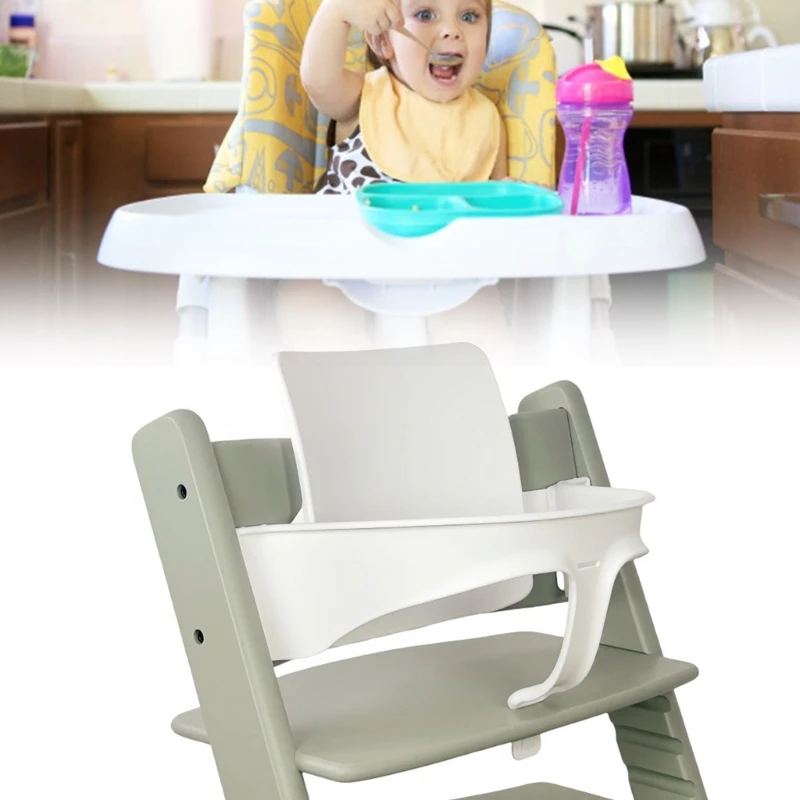 J15U 1 set guardrail sicurezza per seggiolone regolabile con schienale ergonomico per pranzare e imparare per bambini