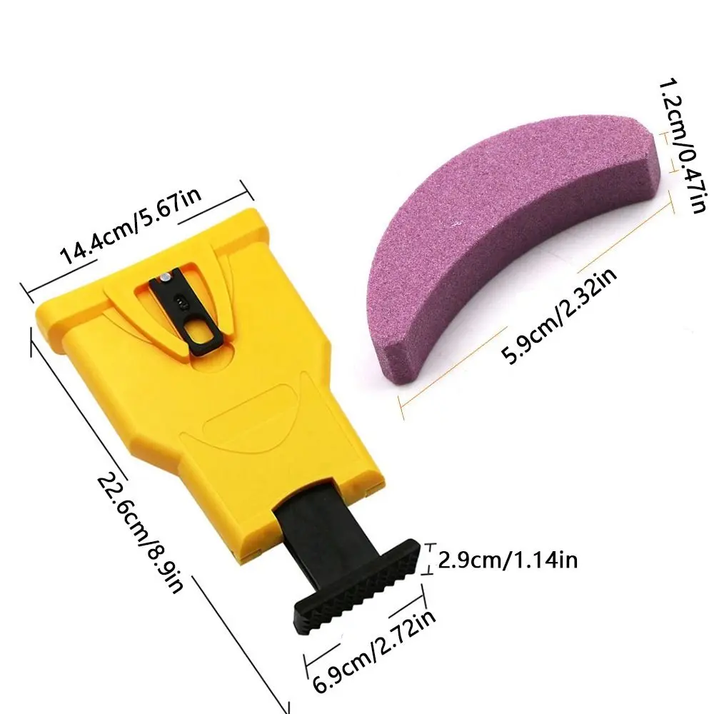6Pcs Fast Grinding Sharpening Small Whetstone with Teeth Practical Chainsaw Sharpener Durable Portable