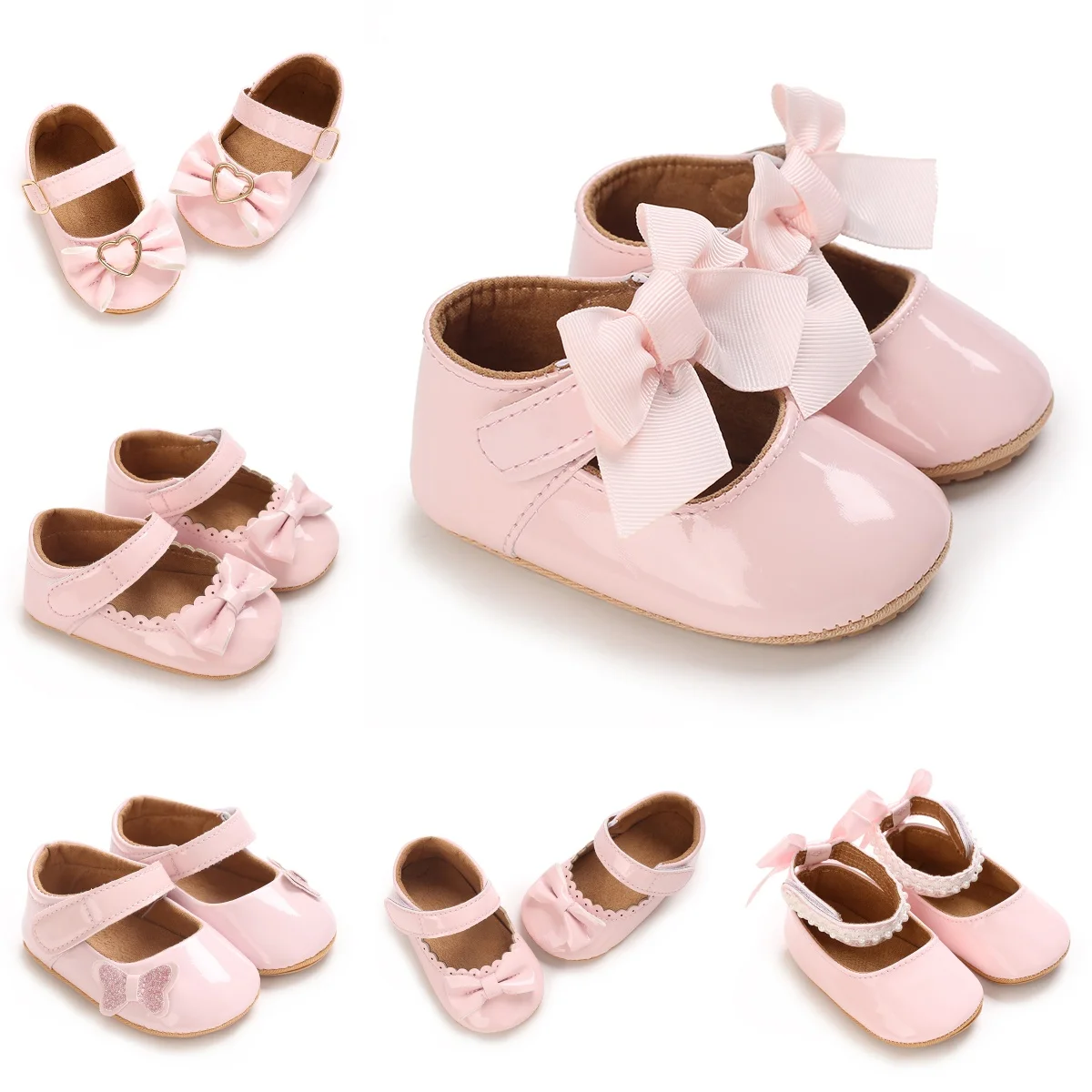 

New casual and fashionable baby shoes for girls aged 0-1,cute princess shoes with fabric soles and anti slip walkingshoes