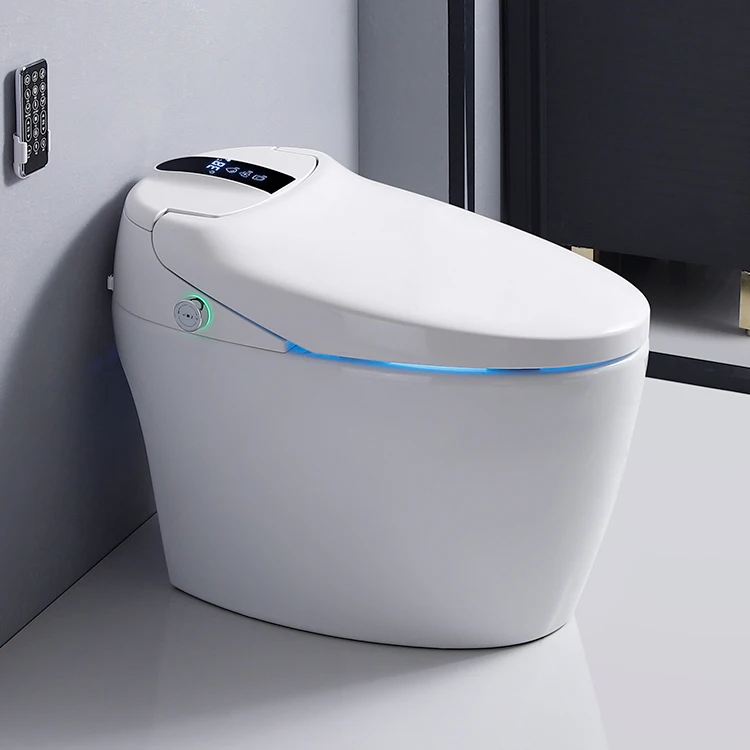 Sanitary ware luxury modern style fully automatic operation electric bidet siphonic flush intelligent smart wc toilet