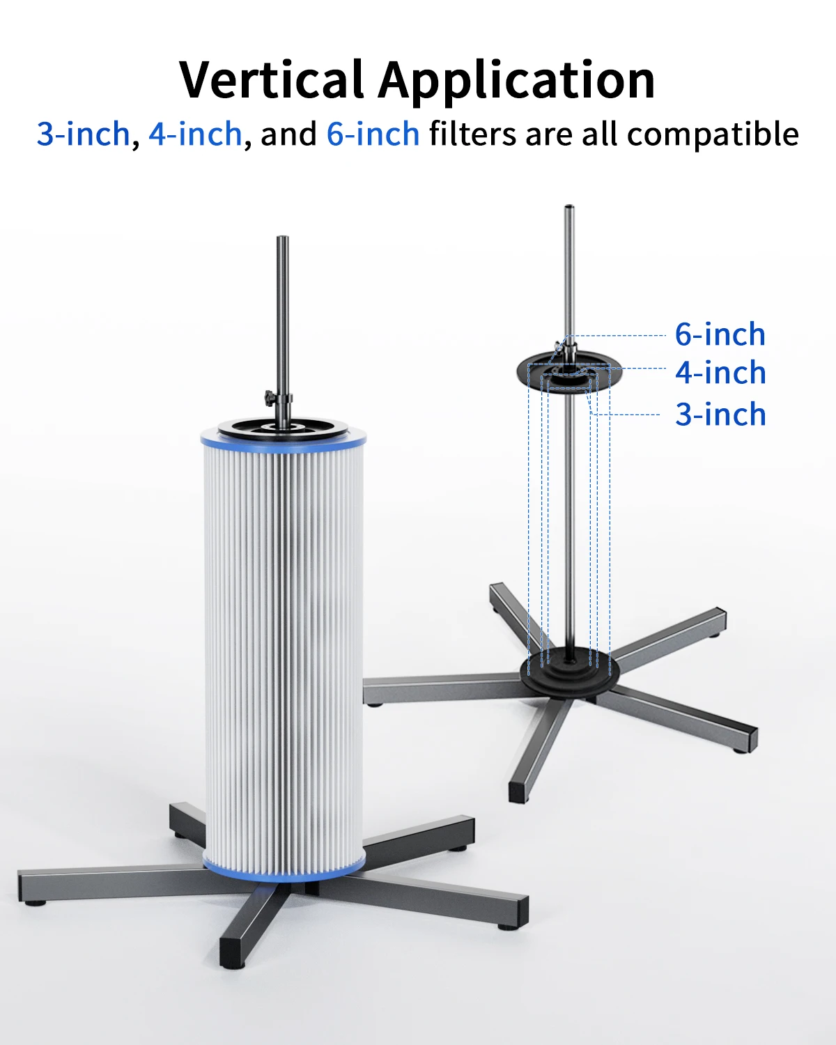 Rotatable Pool Filter Cartridge Cleaner, Swimming Pool Filter Cleaning Tool Compatible with 3