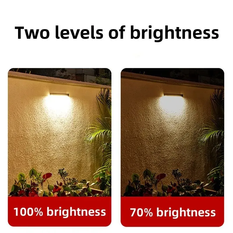 Solar LED Light Outdoor Waterproof Garden Decor Solar Powered Lamp Super Bright Villa Door Number Balcony Sunlight Wall Lighting