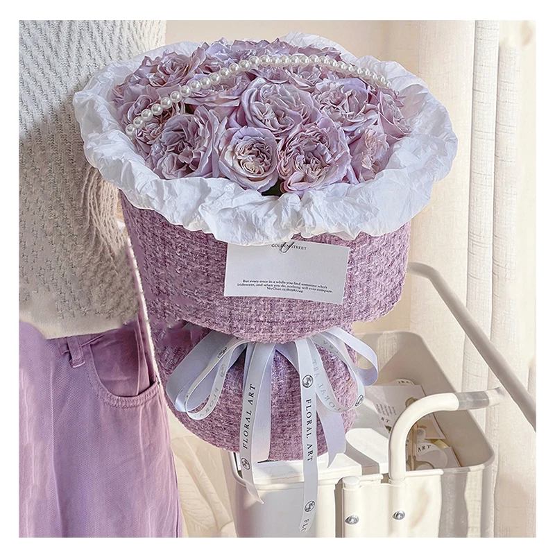 1.5 Meters Fashion Luxury Style Fabric Wrapping Cloth for Flower Bouquet Gift Packaging Handmade Diy Material
