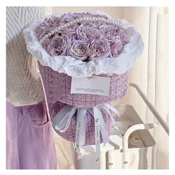 1.5 Meters Fashion Luxury Style Fabric Wrapping Cloth for Flower Bouquet Gift Packaging Handmade Diy Material
