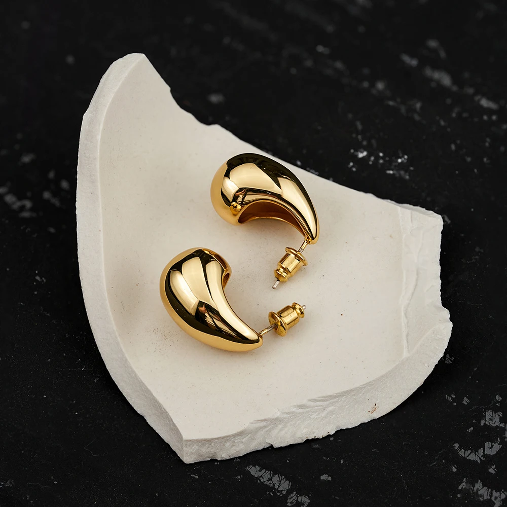 ENFASHION Aretes De Mujer MINI Glossy Stud Earrings For Women 18K Gold Color In Earings Fashion Simple Jewelry Party E231468