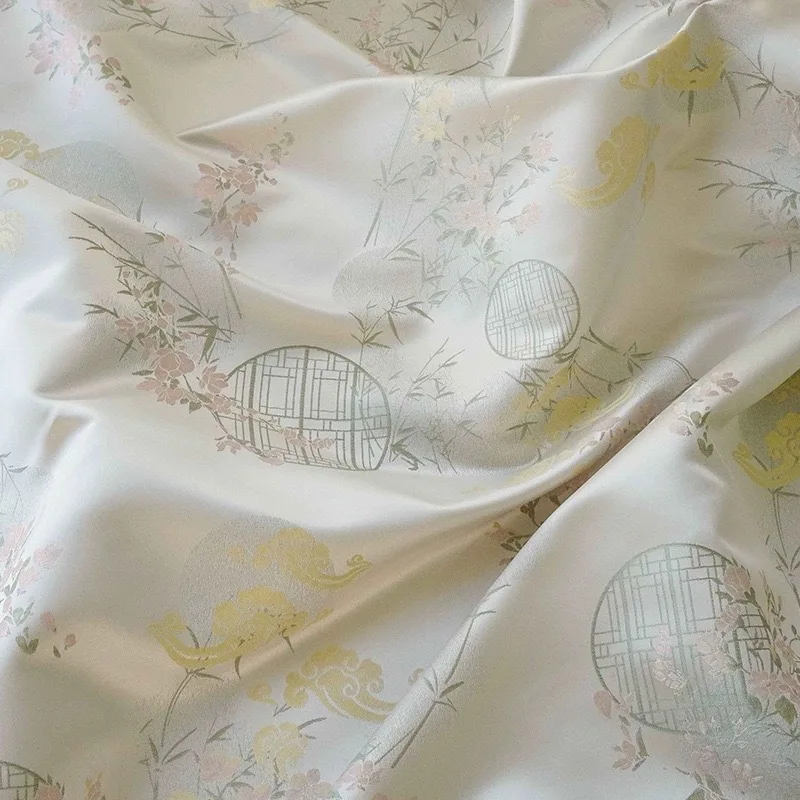 

Роскошная парчовая жаккардовая ткань, мягкий материал ханьфу, новая блузка в китайском стиле, жилет, свадебное традиционное платье, индивидуальный дизайн