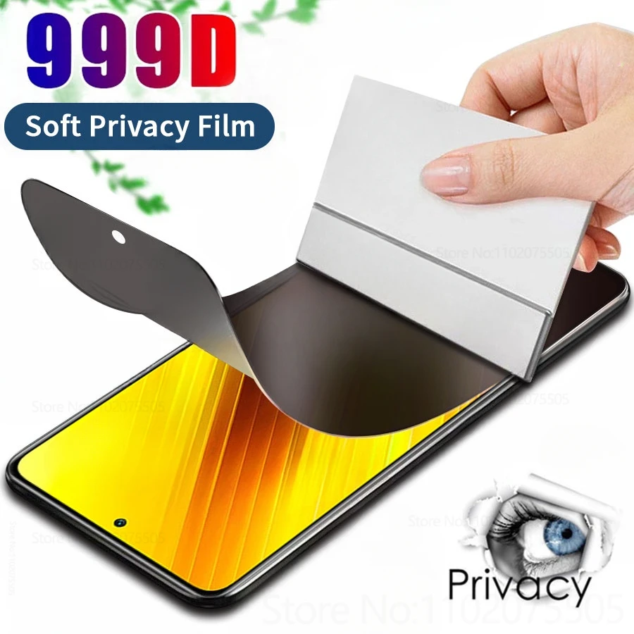 3 adet Anti Casus Gizlilik Hidrojel Film Samsung A15 M35 A24 F55 4G A32 A42 M13 M14 M23 M31 M32 M33 F14 F42 5G Ekran Koruyucu