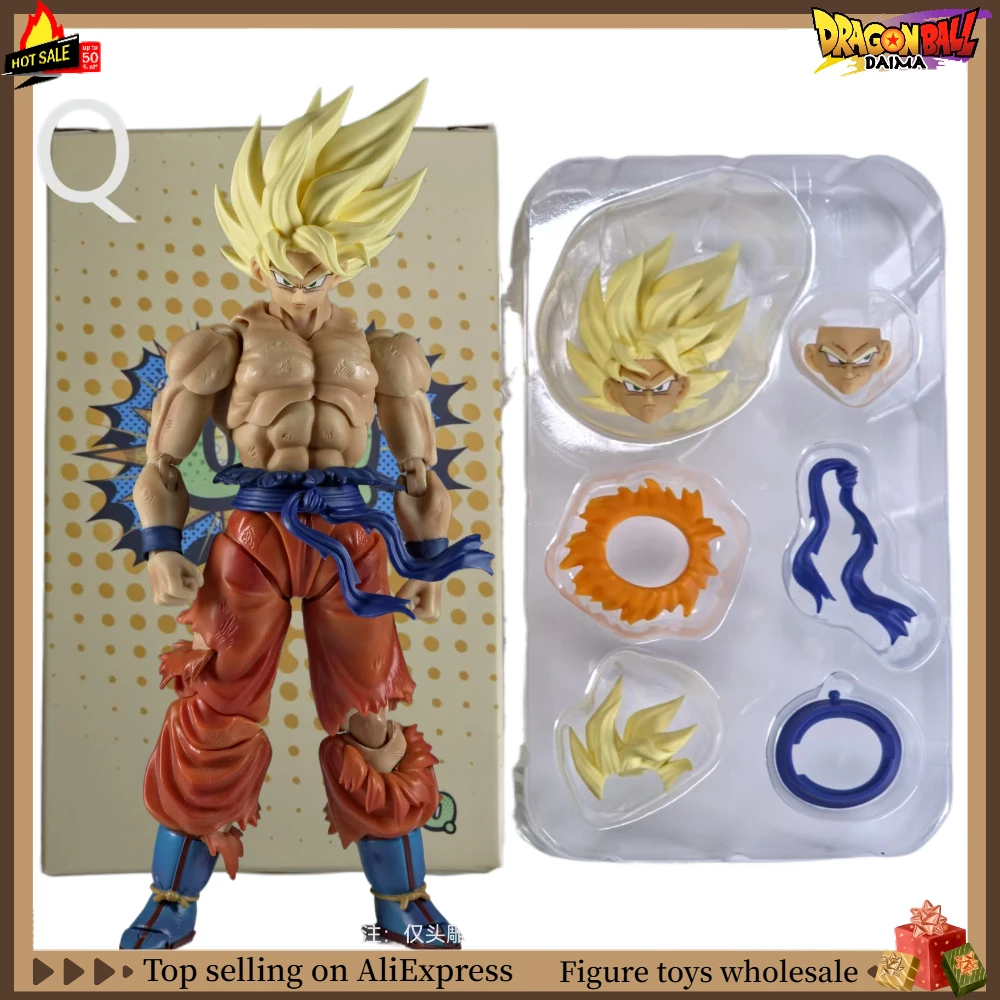 

【Доставка со склада】Набор аксессуаров для волос OQ Studio Dragon Ball SHF Super Saiyan Son Goku, совместимый с 2.0 Body Head Sculpt