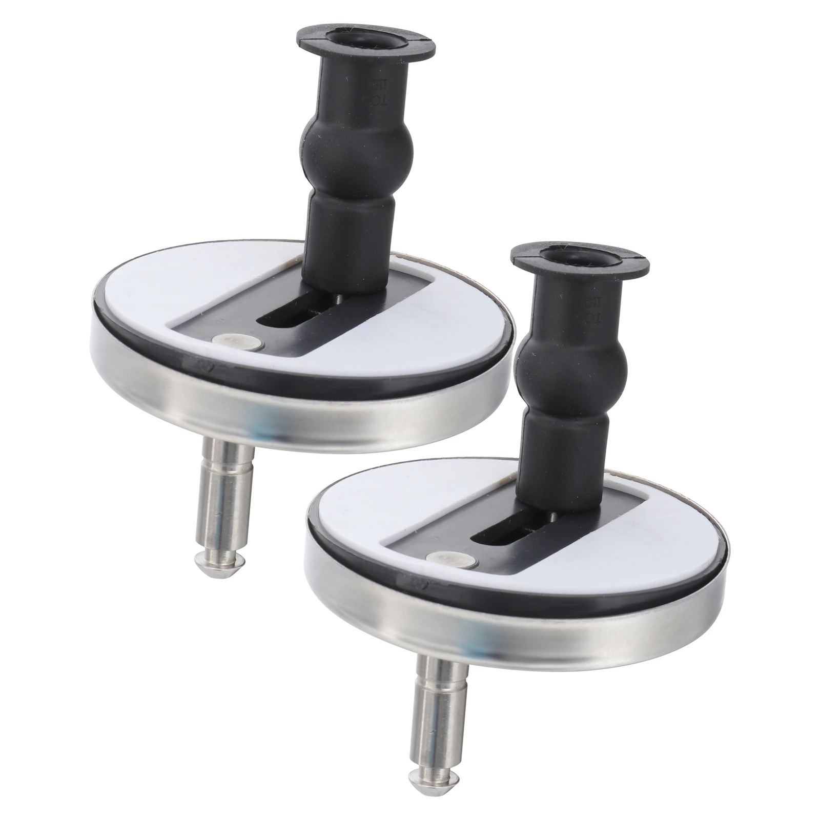 

2 pcs Seat Fixings Silver Back To Wall Toilet Pan Replacement Easy Install For Broken Hinges Toilet Seat Fittings