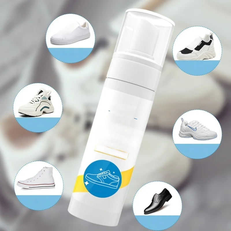 100ML Shoe Whitener Whiten Refreshed Polish White Shoe Clearning Foam White Shoes Cleaner Cleaning Tool Sneakers Care