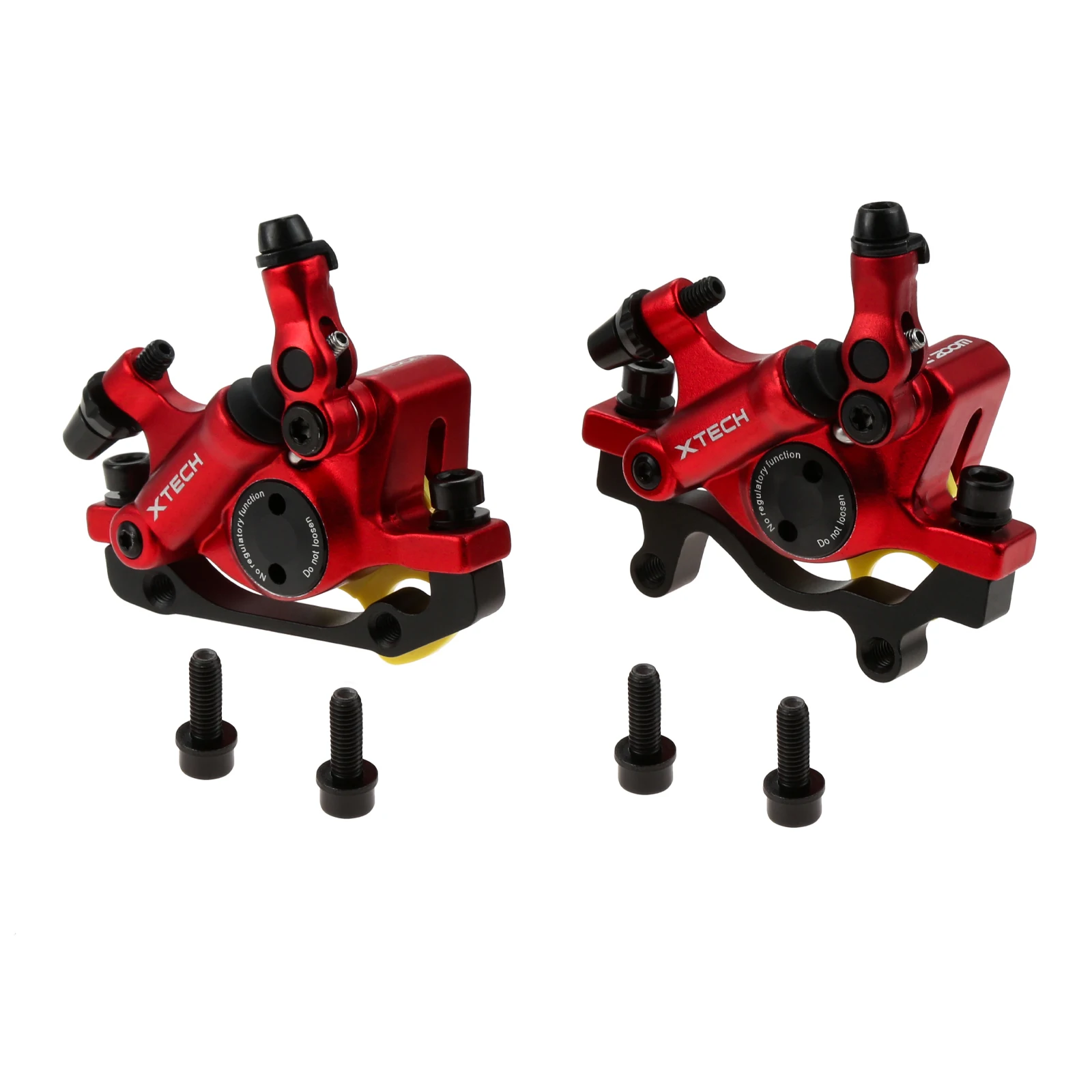 2Pcs Bicycle Front/Rear HB-100 Line Pulling Hydraulic Disc Brake Calipers Mechanical Disc Brakes for MTB Mountain Bikes E-bike