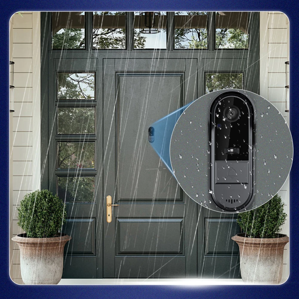 M15 Waterproof WiFi HD Doorbell Video Intercom Door Camera Home Security Door Eye Camera Home Camera IR Night Vision