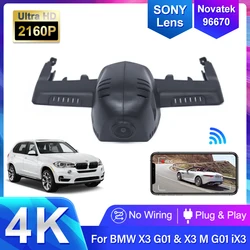 4K 2160P Wifi Car Dvr Dash Cam Camera Recorder For BMW X3 G01 for BMW X5 G05 for BMW X7 G07 for BMW 3 G20 G21 2018 - 2021 2023