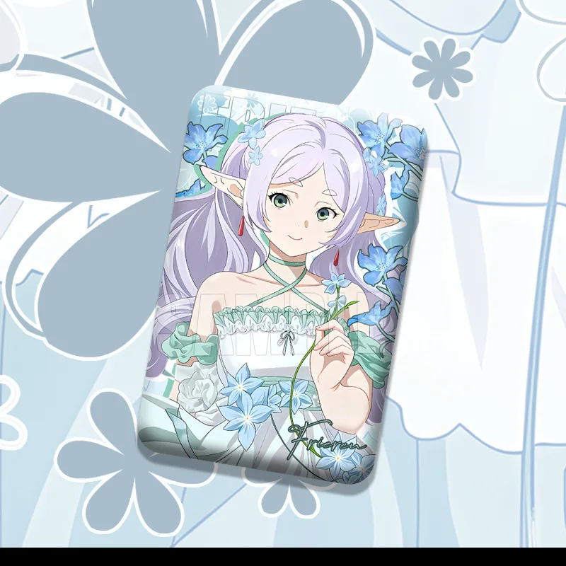 

Hot New Frieren Anime Peripheral Enamel Pins Square Shape Brooches Cartoon Badge Backpack Hat Jewelry Accessories Gifts