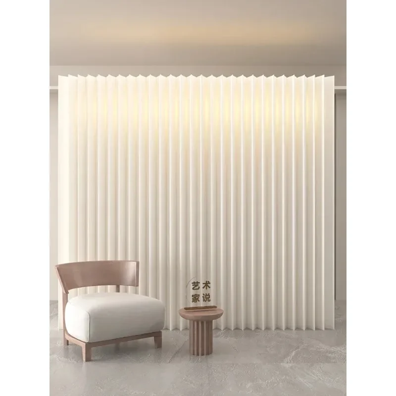 Paper screen partition false wall luminous office baffle bedroom non-punching partition wall