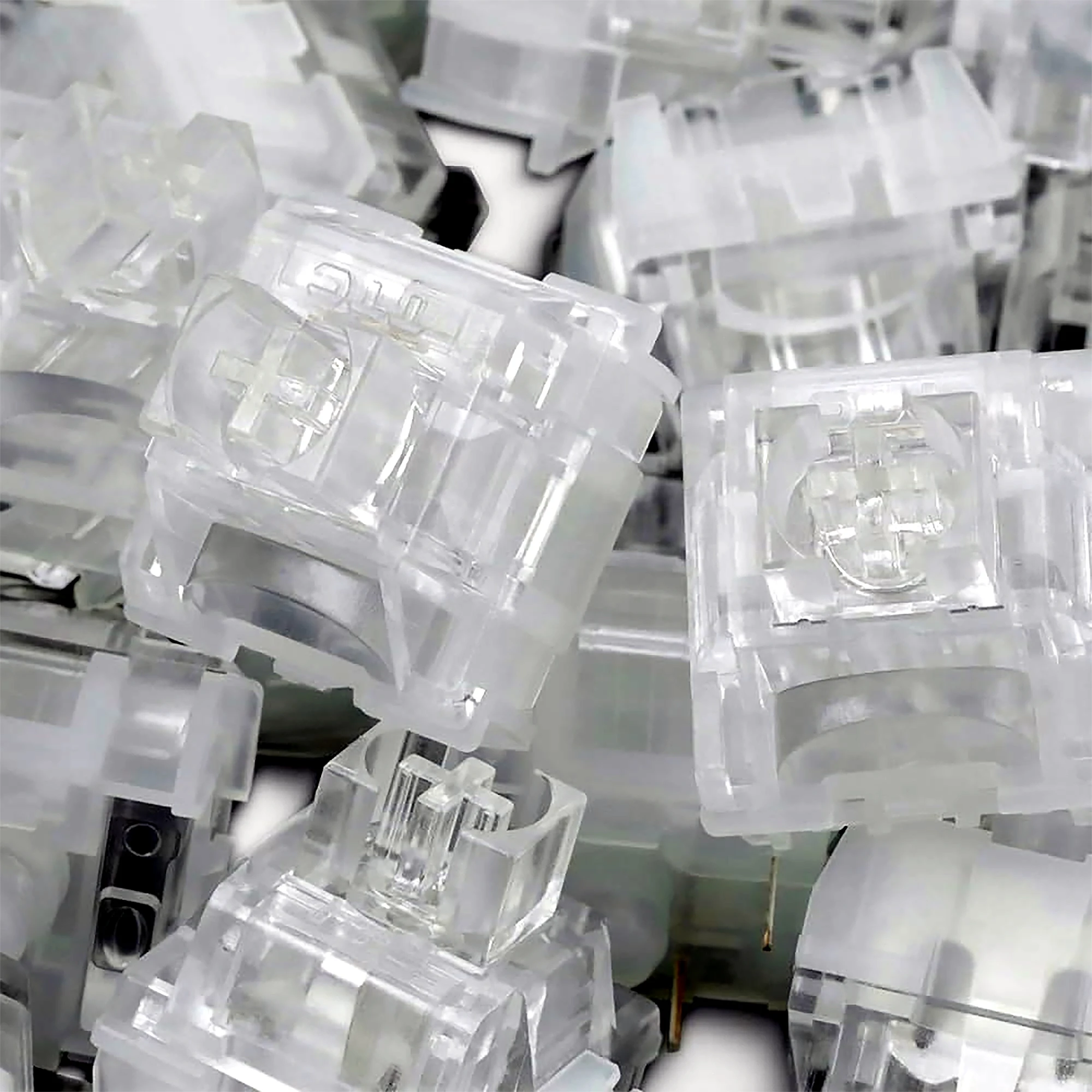 TTC Frozen V2 Silent Switch 39gf Linear Creamy Switches 3 Pins RGB Transparent Custom DIY For Gaming Mechanical Keyboard Gamer
