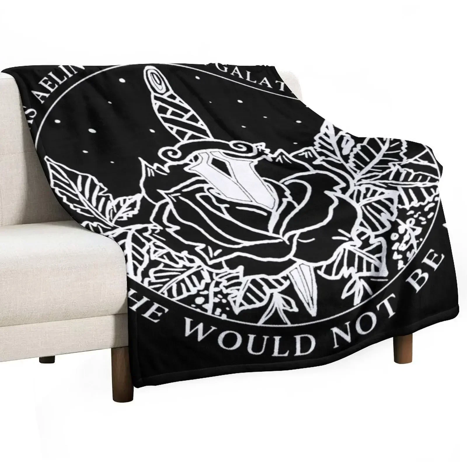 Aelin Galathynius - Throne of Glass Quote Throw Blanket Luxury Designer for winter Flannels Decorative Beds Blankets