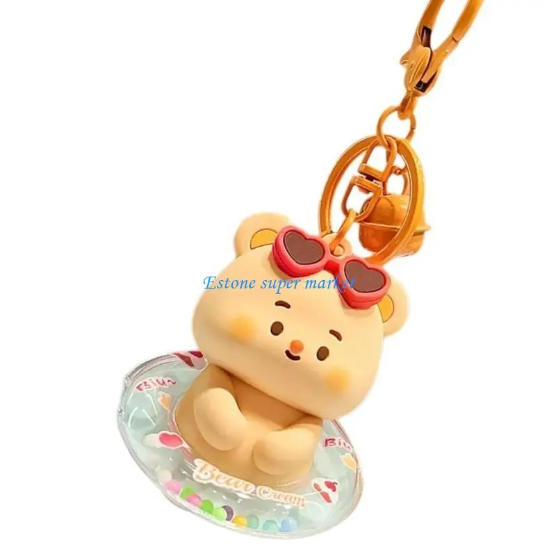 090B Keychain Bag Pendant Gift Cartoon Bear Charm Pendant for Vending Machine