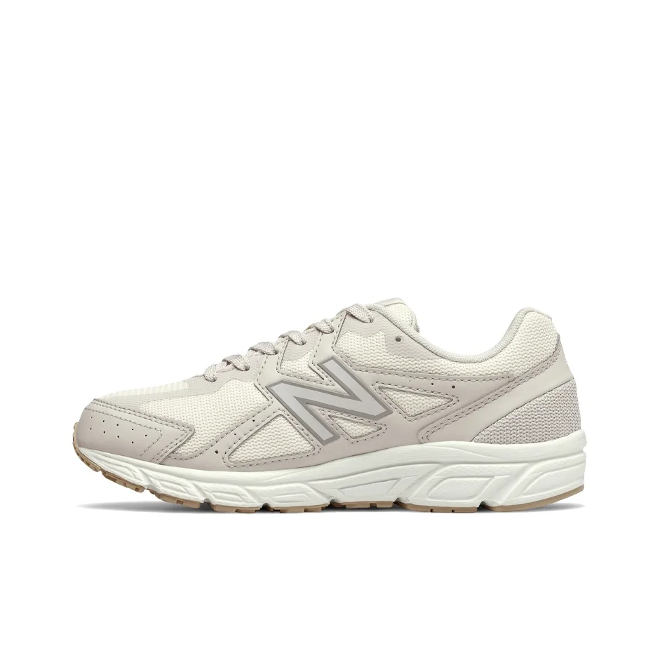 نيو بالانس NB 480 ريترو، متعدد الاستخدامات، قماش/جلد صناعي، خفيف الوزن، حذاء جري متوسط القطع، نسائي، رمادي-أبيض