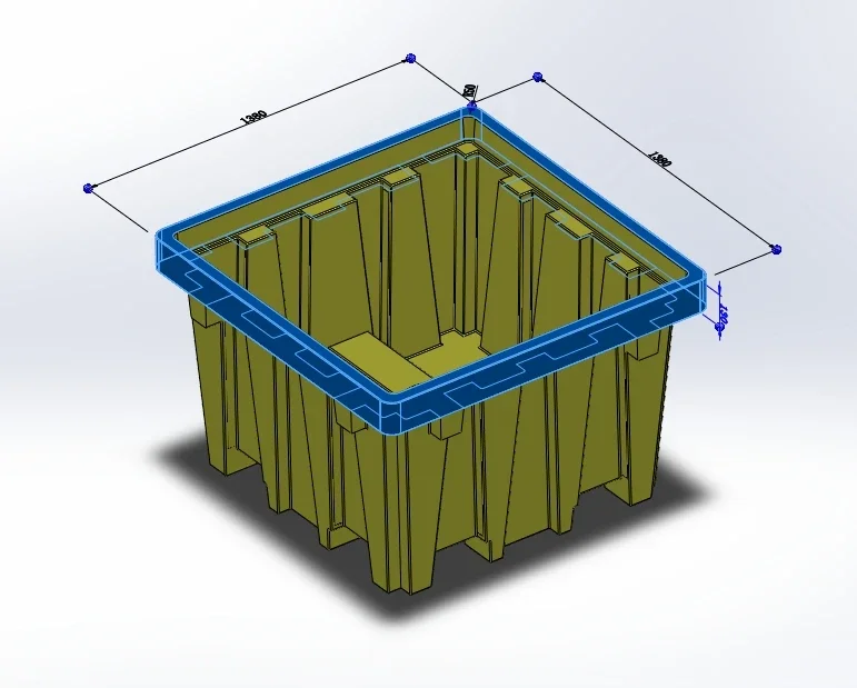2 Drum Reusable Containment Tray HDPE Drain Industrial Storage Square Plastic Oil Spill Pallet