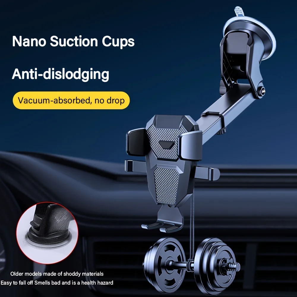 Neuer Auto-Handyhalter, automatische Verriegelung, Auto-Teleskop-Silikon-Unterseite, Saugnapf,