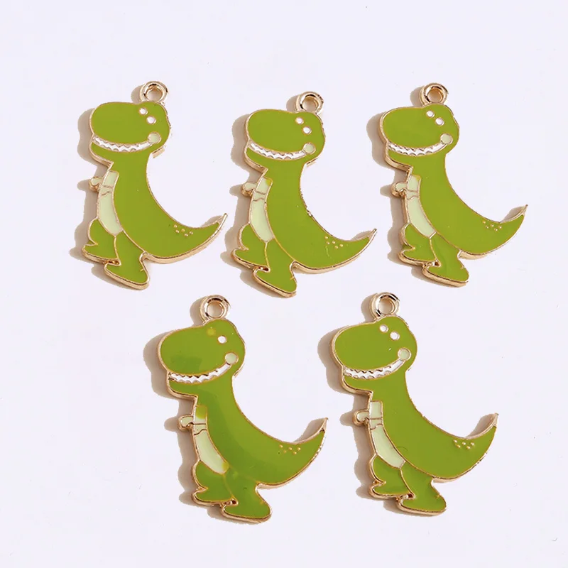 

Duarte 20Pcs/Lot Cartoon Enamel Animal Dinosaur Charms Pendants for Making Drop Earrings Necklaces DIY Crafts Jewelry Findings ﻿