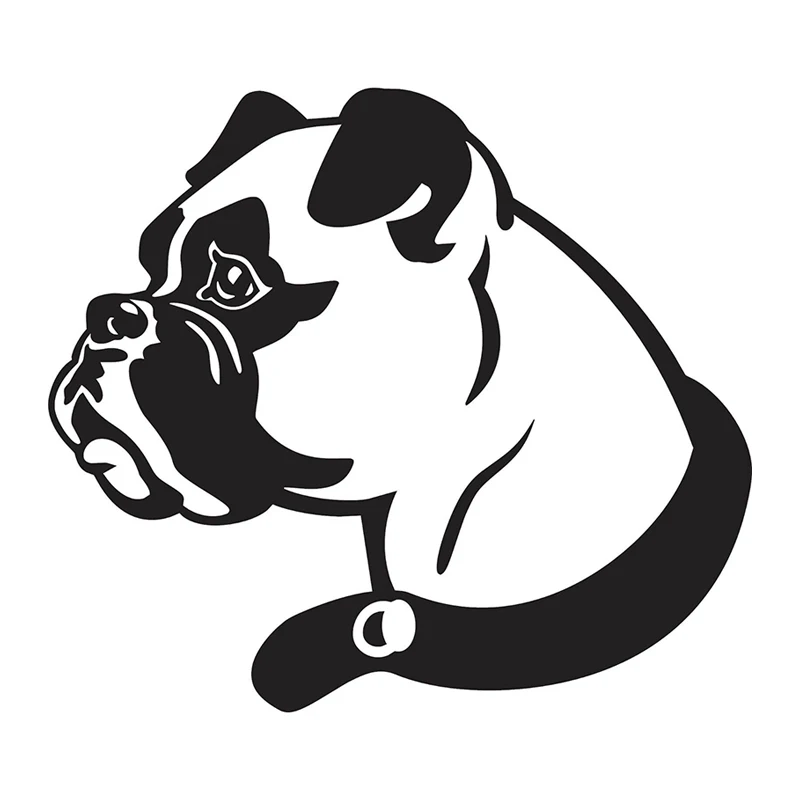 S52840# 17x15 cm Boxer Dog Car Stickers Vinyl Decal Motorcycle Decorative Accessories Creative Waterproof Decor