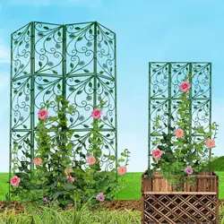 Traliccio per piante Supporto per piante da giardino Vite di pomodoro Rack da arrampicata Telaio per piante Fiore di plastica Verdure Gabbia per coltivazione Traliccio da giardino