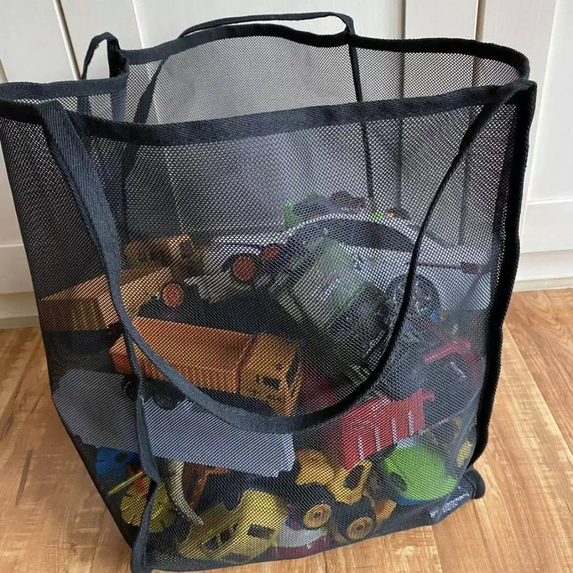 large-capacity-storage-bag-lightweight-mesh-transparent-beach-bag-fashionable-shopping-bag-single-shoulder-handheld-bag
