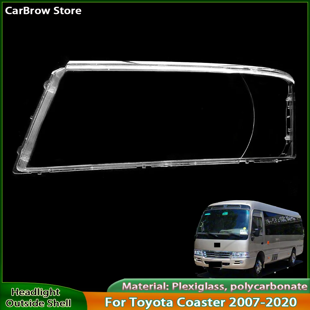 

Для Toyota Coaster 2007-2020 крышка фары объектив прозрачный корпус лампы из плексигласа замена оригинального абажура
