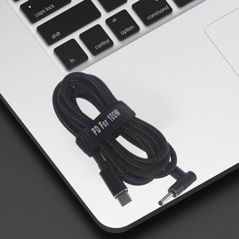 Usb tipo c USB-C para dc 3.5x1.35mm plugue de alimentação pd cabo de carregamento