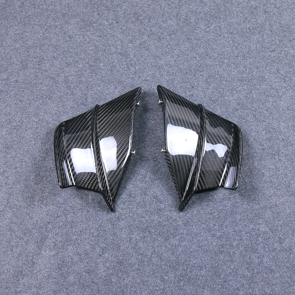 100% 3K Full Dry Carbon Fiber Motorcycle Front Wing Spoiler Cover Side Fixed Wing Winglet for CB650R CBR650R 2019+