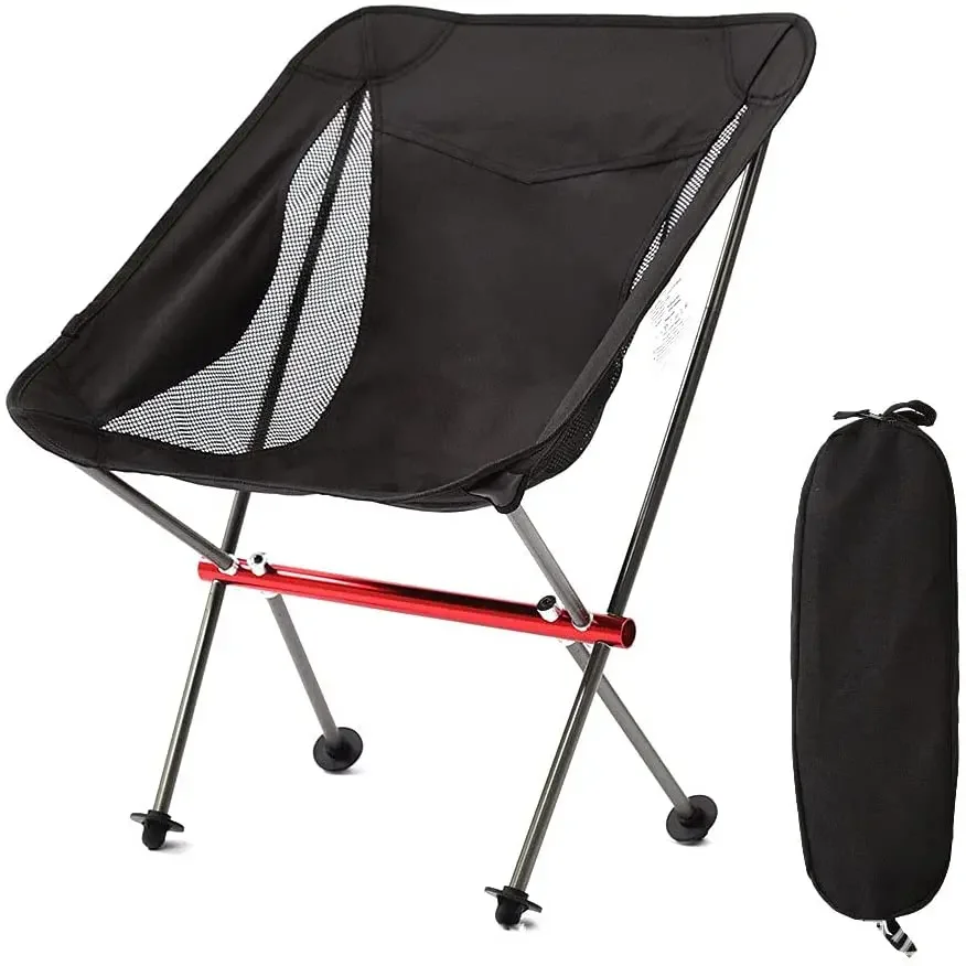 Lightweight Outdoor Portable Compact Moon Folding Chair Foldable Fishing Chair Collapsible Picnic Camping Chair