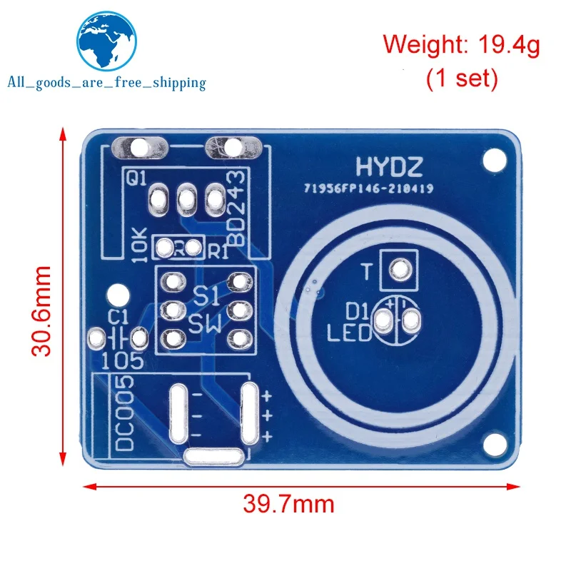 BD243 Mini Tesla Coil Kit Magic Props DIY Parts Empty Lights Technology Diy Electronics BD243C DIY Mini Tesla Coil Module